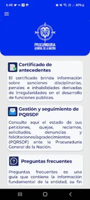 Procuraduria android App screenshot 5